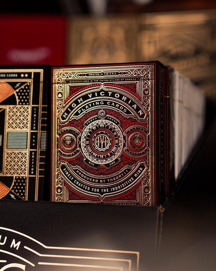 High Victorian Red Playing Cards