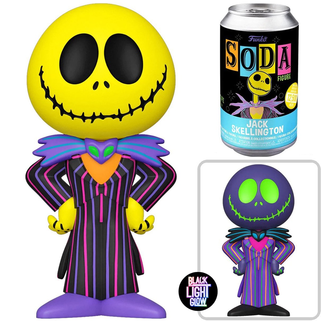 Vinyl SODA: The Nightmare Before Christmas- Jack (Blacklight) w/Chase