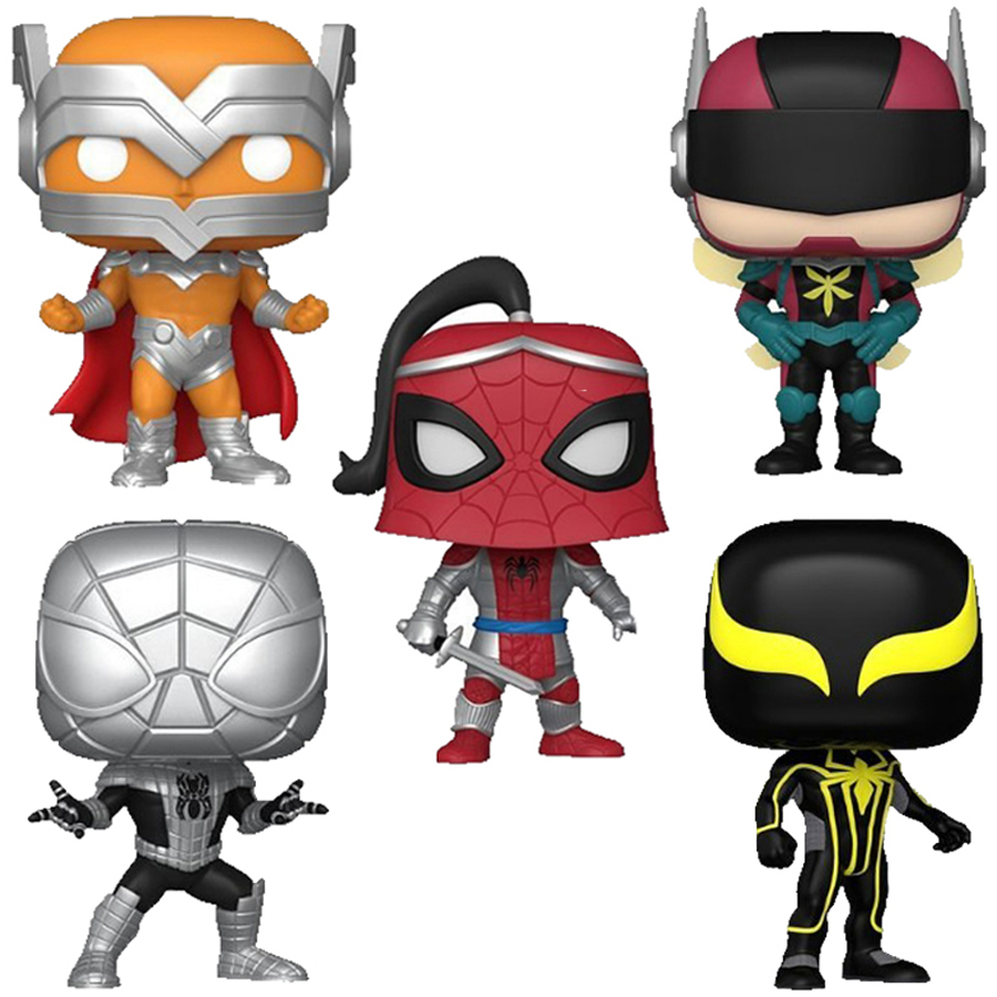 Pop! Marvel: YS Spider-Man 5 pack (Exc)