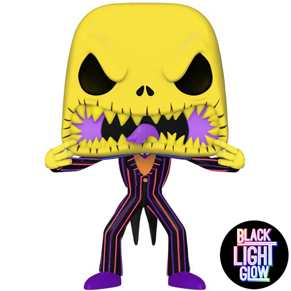Pop! Disney: The Night Before Christmas - Scary Face Jack (BLKLT)(Exc)
