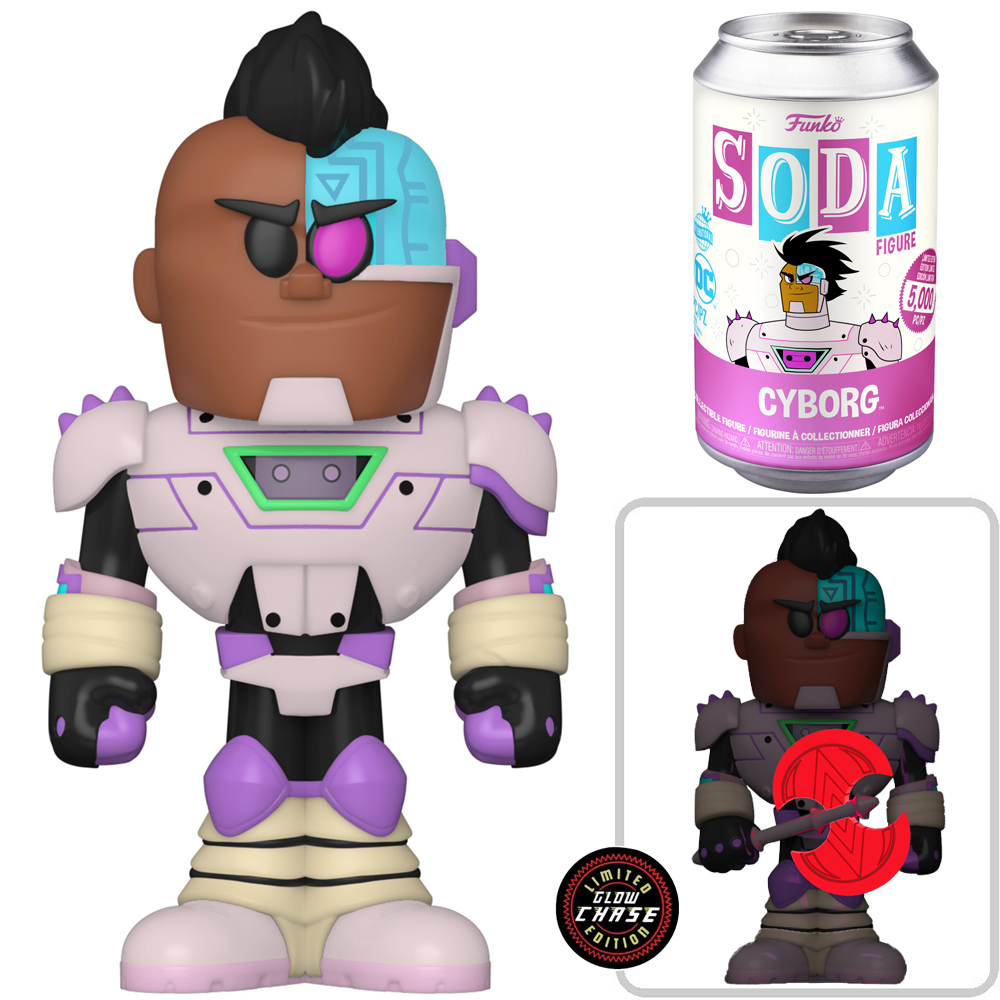 Vinyl SODA: DC: Teen Titans Go- Cyborg w/Chase (GLOW)