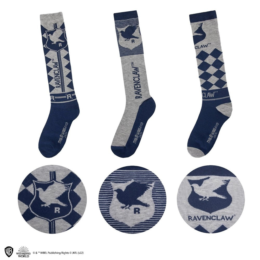 Cinereplica: Socks Set of 3 - Knee High Hufflepuff