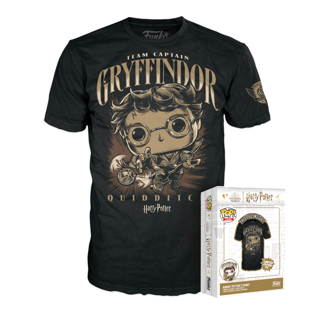 Boxed Tee: Harry Potter - Quidditch Harry (L)
