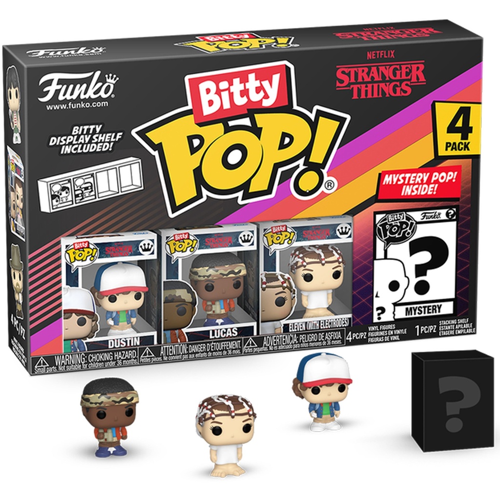 Bitty Pop! Tv: Stranger Things - Dustin 4pk