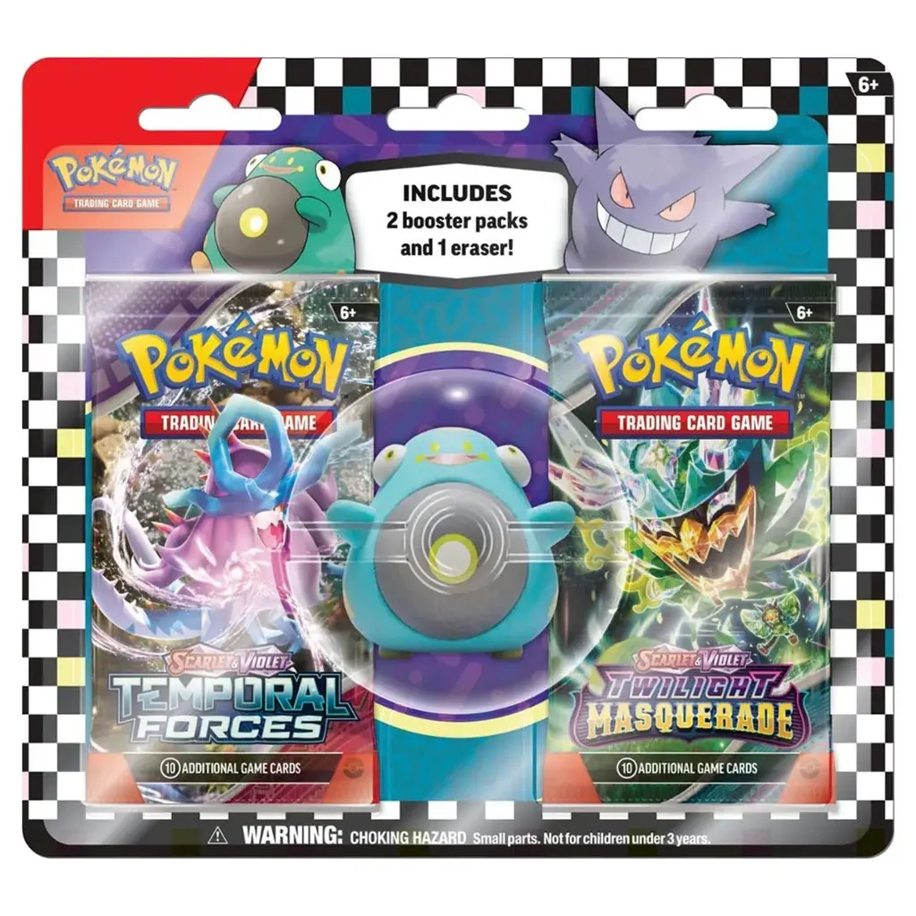 Pokemon TCG: Back to School Eraser Blister - Assortment
