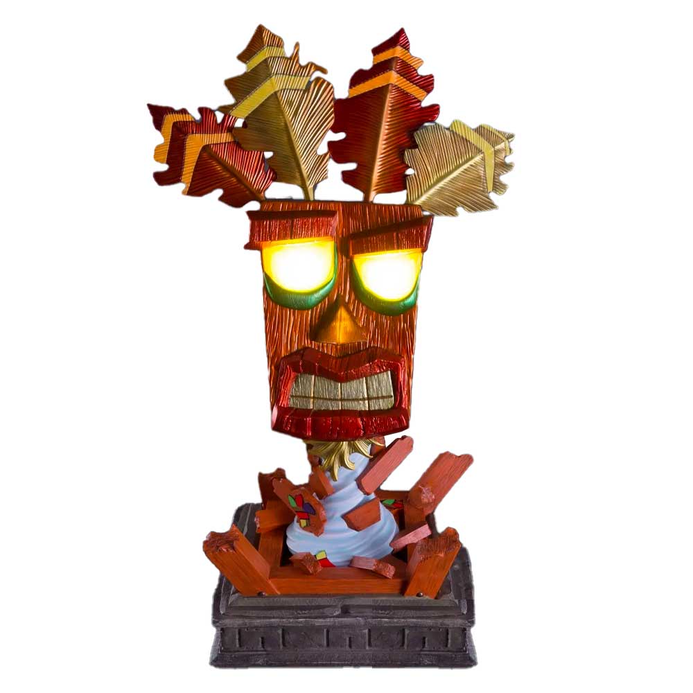First 4 Figures: Crash Bandicoot Golden Aku Aku Mask (LIFE SIZE)