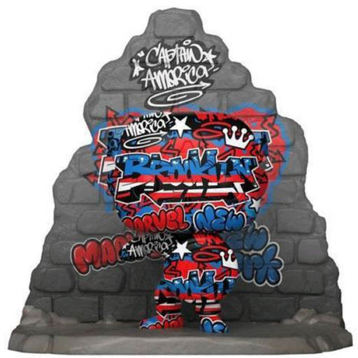 [FU49636] Pop Deluxe! Marvel: Captain America (Graffiti DECO)  (EXC)