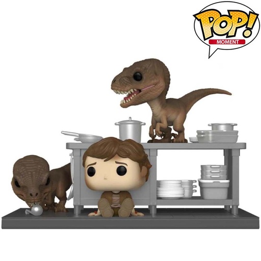 [FU62477] Pop Moment! Jurassic Park- Tim & Velociraptors (Exc)
