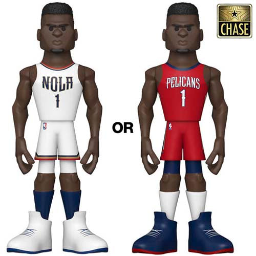 [FU64543] Gold 12" NBA: Pelicans- Zion Williamson (HomeUni) w/Chase (Exc)
