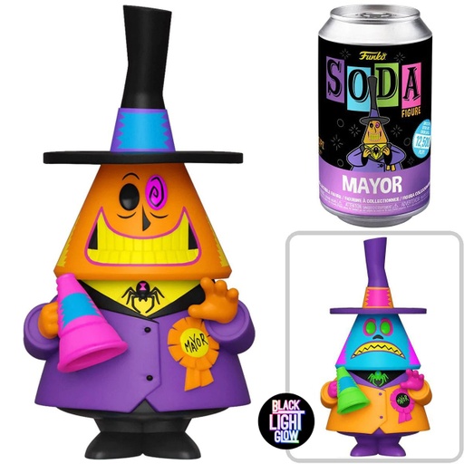 [FU63975] Vinyl SODA: The Nightmare Before Christmas- Mayor (Blacklight) w/Chase