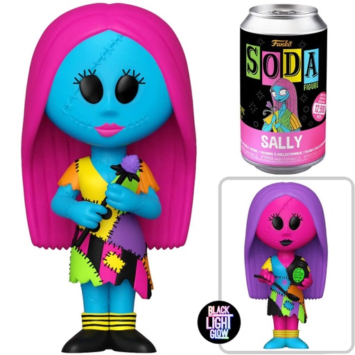 [FU64117] Vinyl SODA: The Nightmare Before Christmas- Sally (Blacklight) w/Chase