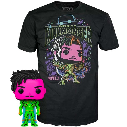 [FT63319] Pop! & Tee: Marvel: What If?- Killmonger (BLKT) (XL)