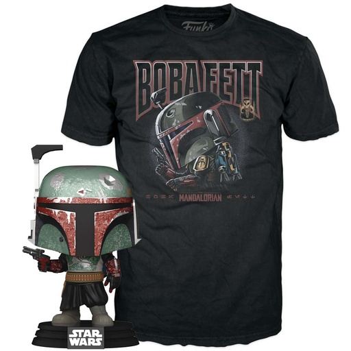 [FT63388] Pop! & Tee:Movies: Star Wars - Boba Fett (S)