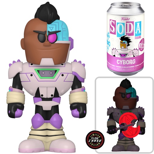 [FU61652] Vinyl SODA: DC: Teen Titans Go- Cyborg w/Chase (GLOW)