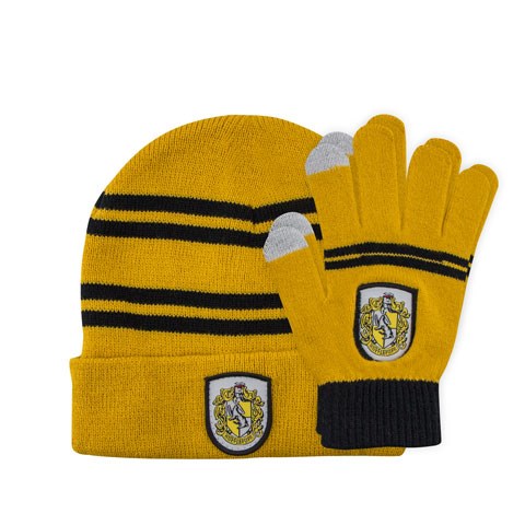 [CR1185] Cinereplica: Beanie/Gloves Set for Kids Harry Potter (Hufflepuff)