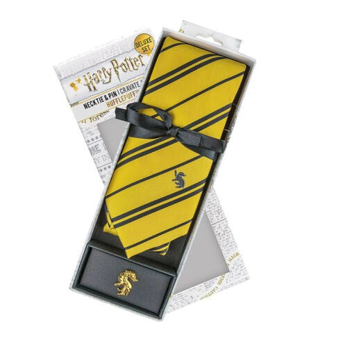 [CR0669] Cinereplica: Necktie Deluxe Box Set Hufflepuff  (with metal pin)