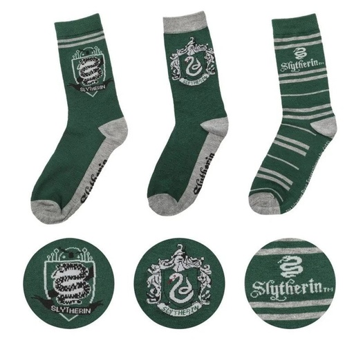 [CR2717] Cinereplica: Socks Set of 3 - Slytherin