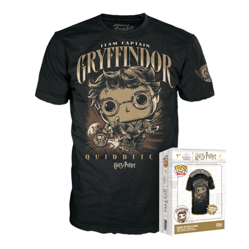 [FT65466] Boxed Tee: Harry Potter - Quidditch Harry (L)