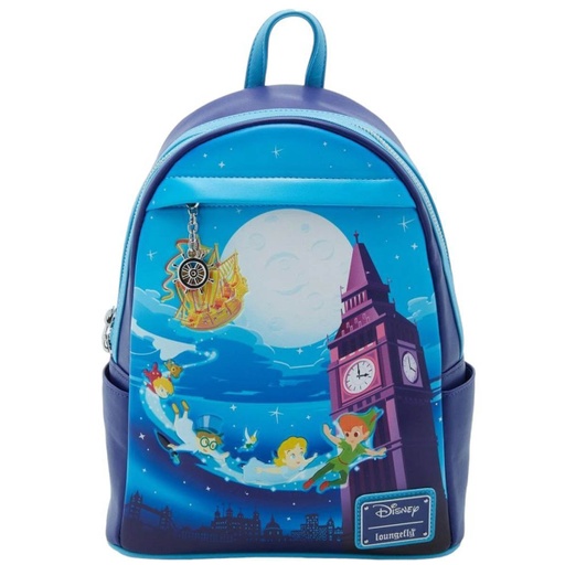 [LF-WDBK3065] Loungefly! Leather: Disney Peter Pan Ship Glow in the Dark Mini Backpack