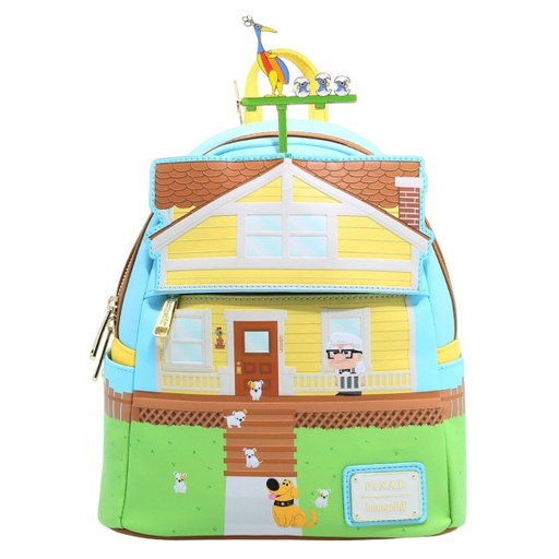 [LF-WDBK2830] Loungefly! Leather: Disney Pixar Up House Kevin Wind Turbines Mini Backpack