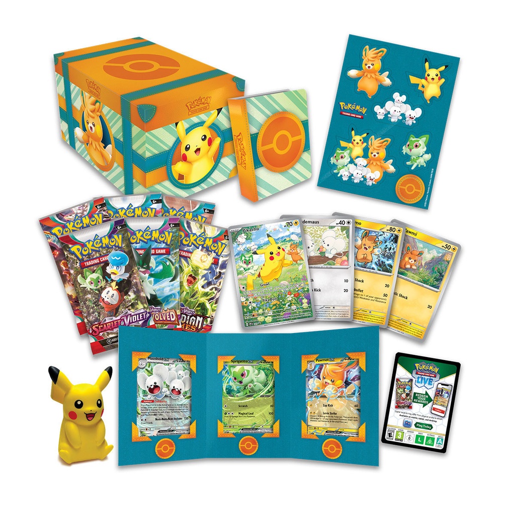 TCG: Pokemon- Kid's Big Gift - Treasure Chest | lvlToys