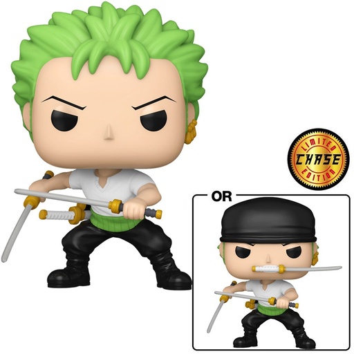 [FU80369] Pop! Animation: One Piece - Zoro w/chase (Refresh)