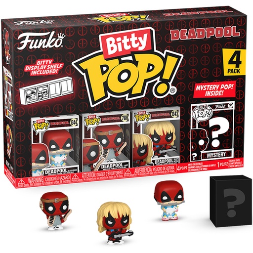 [FU84962] Bitty Pop! Marvel: Deadpool - Sleepover 4PK