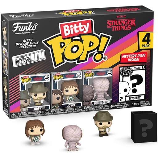 [FU83664] Bitty Pop! Tv: Stranger Things - Hopper 4pk