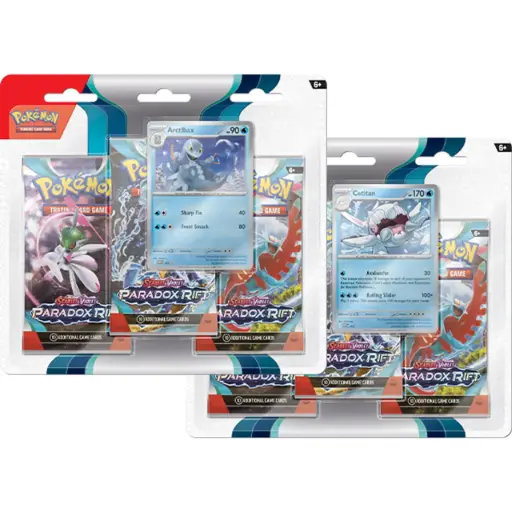 [PK187-85403] Pokemon TCG: Scarlet & Violet 4 - Paradox Rift 3 Pack Blisters