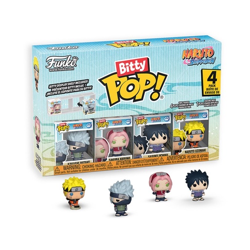 [FU89863] Bitty Pop! Animation: Naruto Shippuden - Team 7 w/chase 4pk