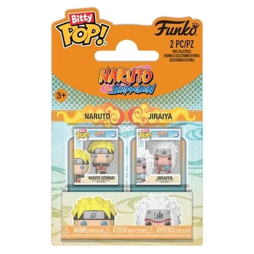 [FU92842] Bitty Pop! Animation: Naruto Shippuden - Naruto and Jiraiya 2Pk