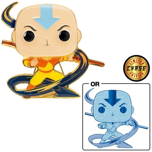 [FP-AVAPP0006] Enamel Pin! Animation: Avatar- Aang w/ Chase