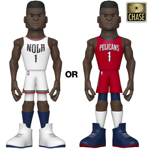 [FU59385] Gold 5" NBA: Pelicans- Zion Williamson (HomeUni) w/ Chase