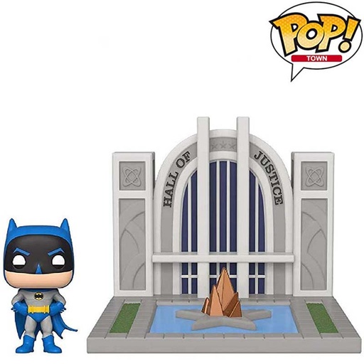 [FU44469] Pop Town! Heroes: Batman 80th - Hall of Justice w/Batman